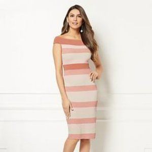 Eva Mendes Collection - Kristen Stripe Sweater Dress